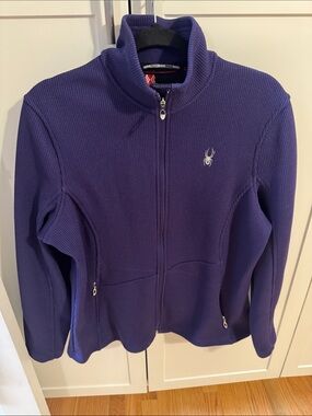 Spyder Purple Full-Zip Knit Jacket